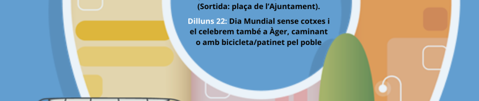 ÀGER CELEBRA LA SETMANA EUROPEA DE LA MOBILITAT 2025 (SEM) AMB ACTIVITATS PER A TOTHOM